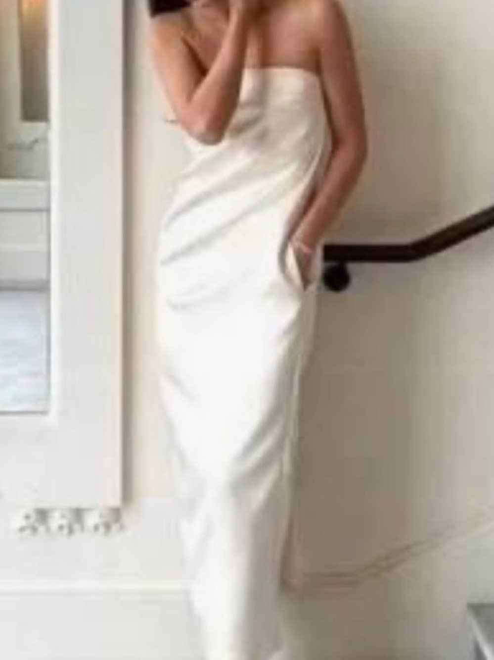 Zara strapless dress with Pockets, Black small, new - Picture 2 of 9